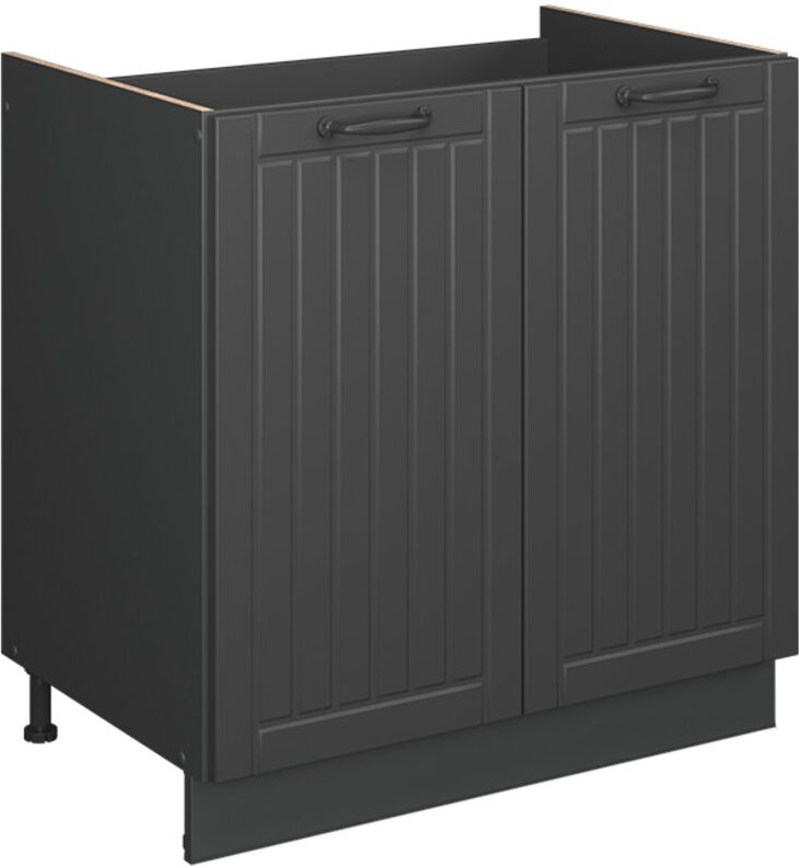 Thumbnail - Spülenunterschrank Fame-Line, Dunkelgrau, 80 cm , AP Marmor, Vicco