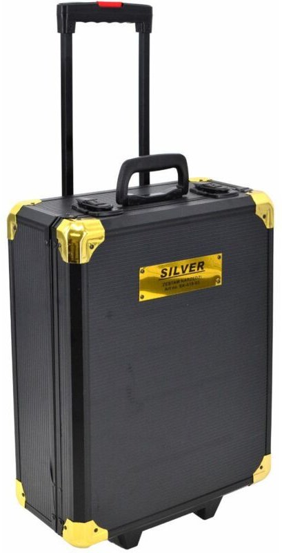 Silver zestaw kluczy 419el. w walizce na kółkach czarnej prof