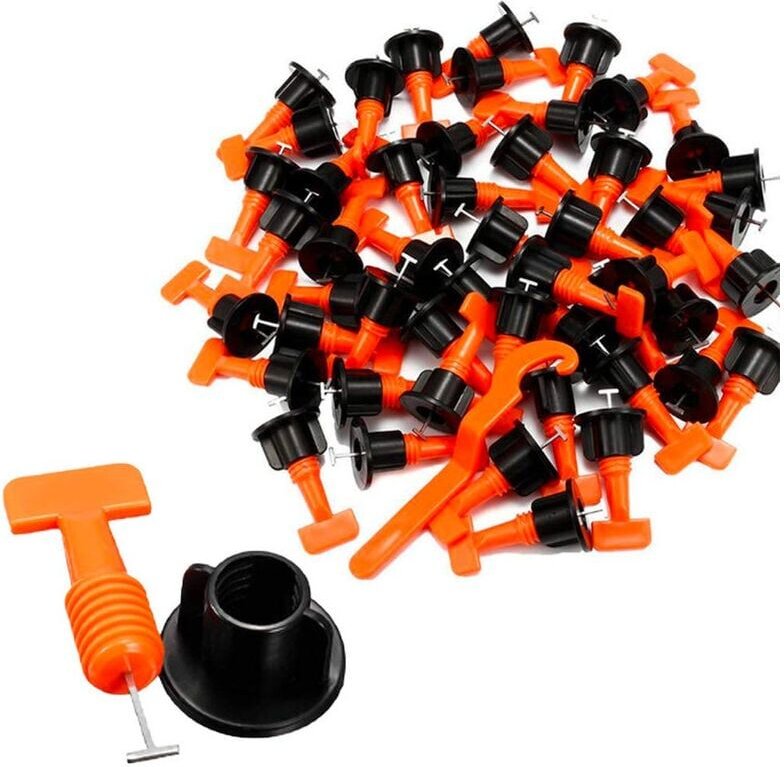 SNQ - Fliesennivelliersystem, wiederverwendbare Fliesennivellierer und Abstandshalter, Werkzeuge – 51-teilig