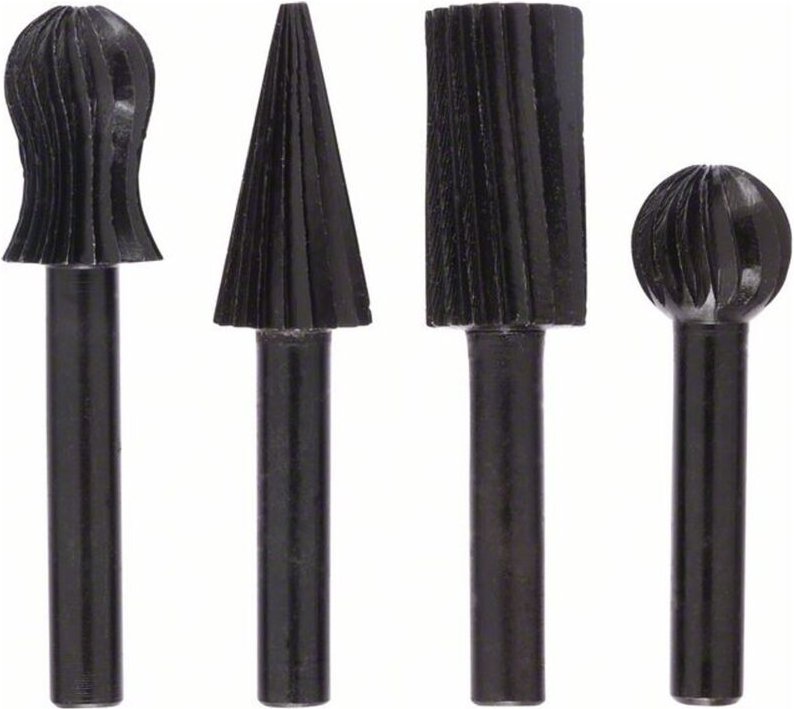 Freihandfräser-Set für Bohrmaschinen, 4-tlg., 6 mm, 13 mm - Bosch