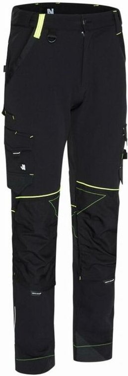 Hose - nine worth - Sacha Schwarz/Neongelb 1388 T.36