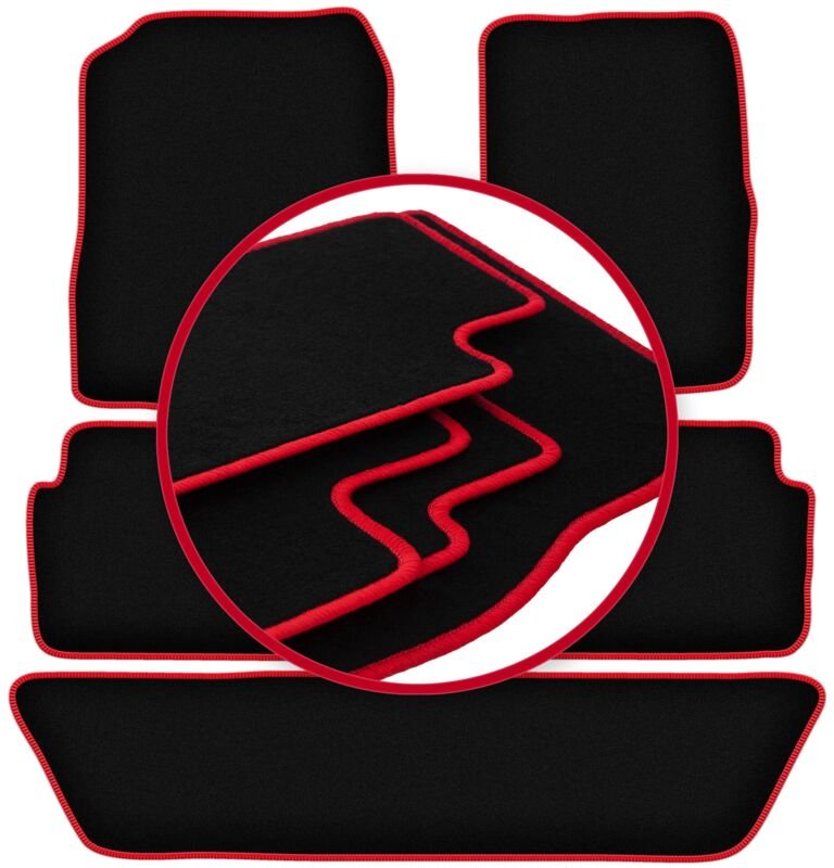 CARLUX-RED Auto-Fußmatten für: Dodge Durango II SUV (2002-2010)