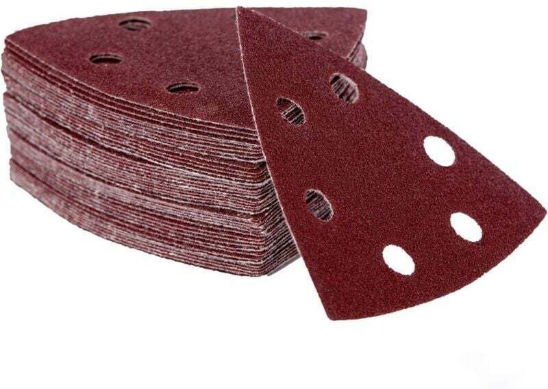 120er-Pack Schleifdreiecke für Deltaschleifer - 90 x 90 x 90 mm - 6 Löcher - Körnungen 40/60/80/120/180/240 (je 20 Stück...