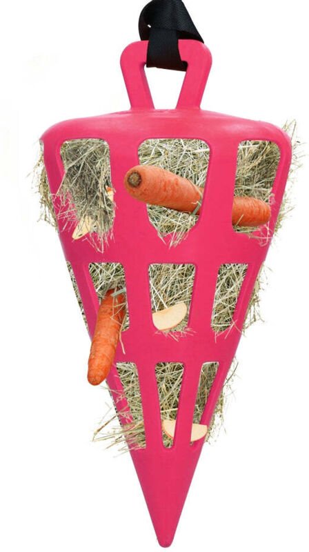 Hay slowfeeder fun and flex 22 cm rosa karotte