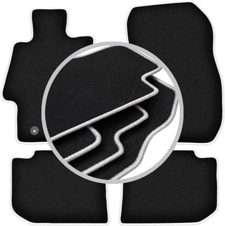 CARLUX-SILVER Autofußmatten für: Subaru XV Crossover (2011-2017)