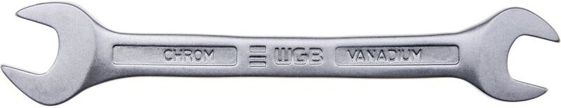 WGB Doppelmaulschlüssel 20 x 22mm - Gabelschlüssel Maulstellung 15°, Chrom-Vanadium Stahl