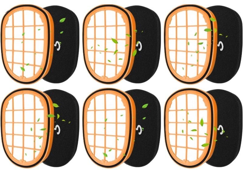 Stück Akku-Staubsaugerfilter, kompatibel mit Philips SpeedPro Max Aqua FC6812 FC6813 FC6822 FC6823 FC6826 FC6723/01 FC69...