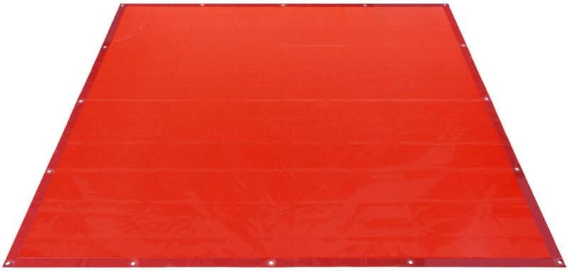 Thumbnail - Mophorn Schweißvorhang, 1,8 x 1,8 m, schwer entflammbarer Vinyl-Schutz mit 6-stufigem UV-Schutz und Metallösen, tragbar ...