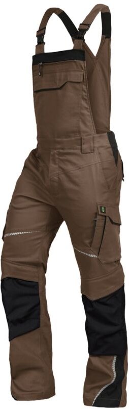 Leibwächter - Latzhose Flex-Line FLEXL29 Gr. 64 haselnuss/schwarz