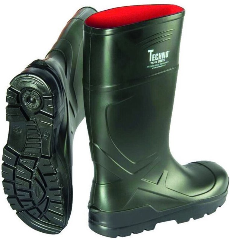 Stiefel 35334 VOSSO PU, S5, Grün Gr. 46 TECHNO BOOTS