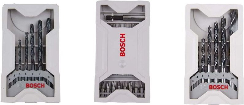 Bosch 39 tlg. Schrauber- und Bohrerset für Holz und Metall