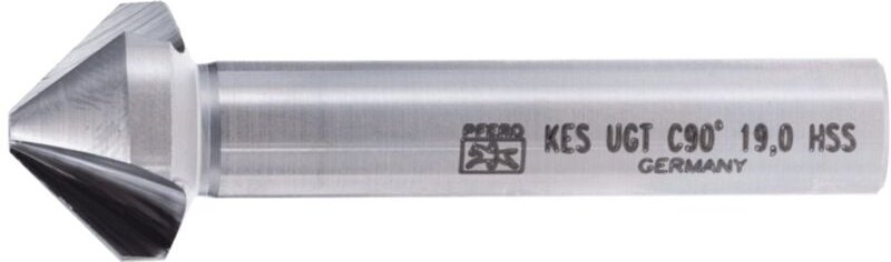 PFERD HSS Kegel-und Entgratsenker UGT 90° Ø 19 mm Schaft-Ø 10 mm DIN 335 C mit Ungleichteilung
