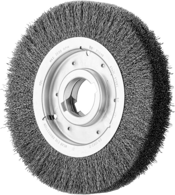 Thumbnail - PFERD TOOLS Rundbürste breit ungezopft RBU Ø250x48xvariable Bohrung Stahl-Draht-Ø0,30 Schleifbock
