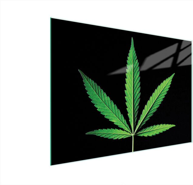 Glasschneidebrett 40x30 Blatt