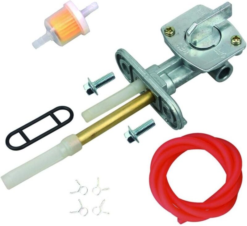Kraftstoffhahn für Tracker 250 TTR125 yfb KLF300 2003–2011 mit Kraftstofffilter - Dolaso