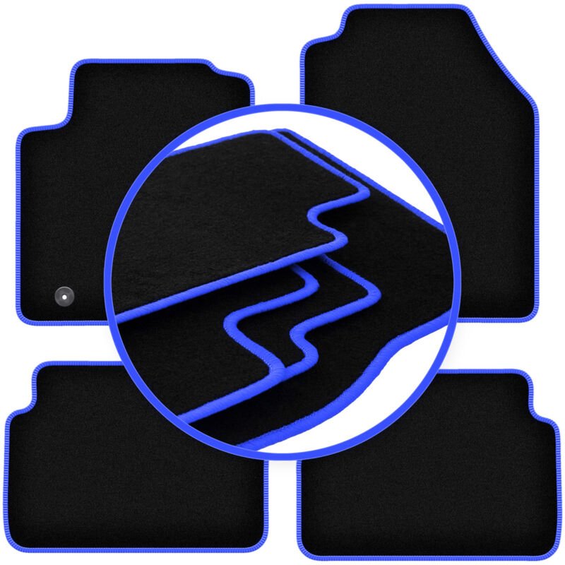 CARLUX-BLUE Autofußmatten für: Ford Focus MK1 FL Fließheck, Limousine, Kombi (2001-2004)