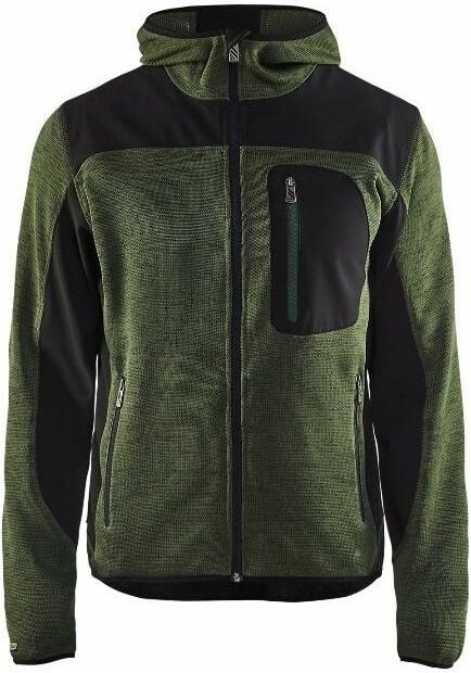 Blaklader - Strickjacke mit Kapuze t.m - armee grün/schwarz - 493021174699-M