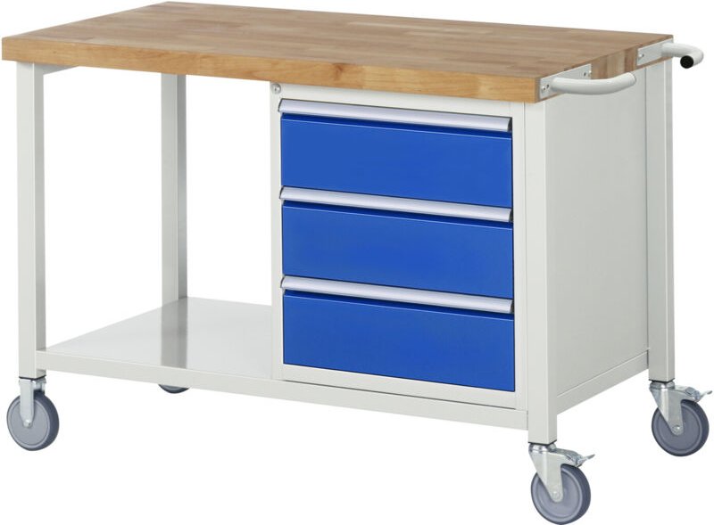 Rau Fahrbare Werkbank Modell 8157 BxTxH 1250x700x880mm