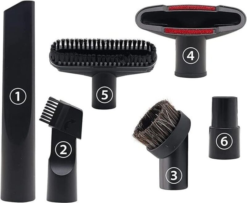 Set da 6 pezzi di accessori per aspirapolvere da 32 mm e 35 mm per Karcher, Rowenta, Hoover, Xoiture, Bosch, Miele.