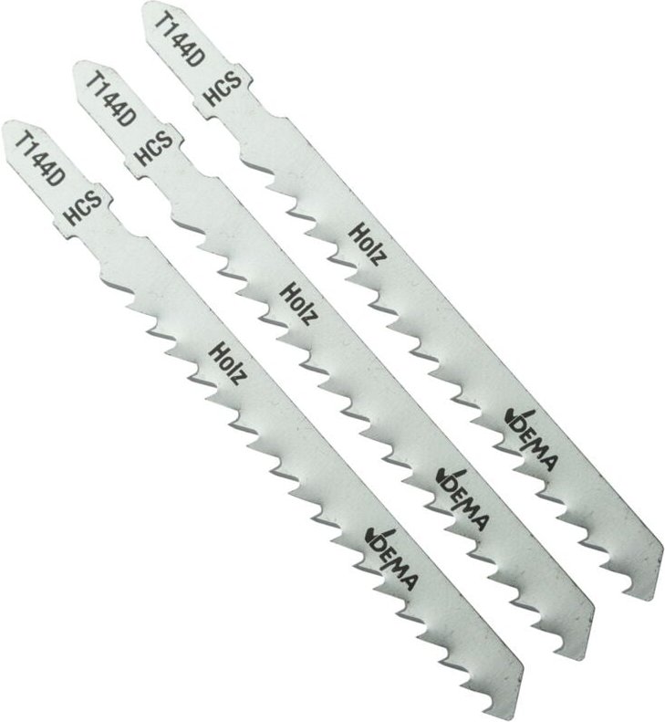 Dema - Stichsägeblätter Säge Schneidblätter T-Schaft T144D für Holz Kunststoff 3er Set