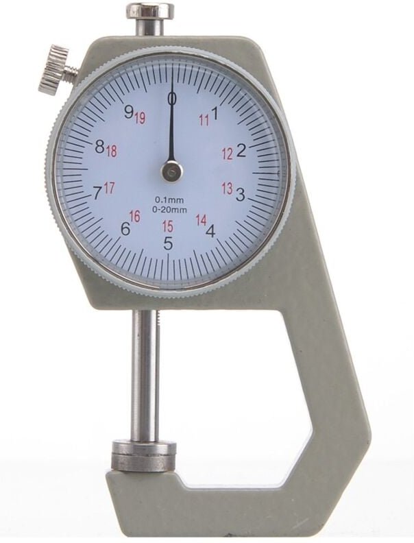Thumbnail - Lntyq Mechanischer Mikrometer zur Messung der Papier-/Lederdicke 0–20 mm, präzises digitales Dickenmessgerät zum Messen ...