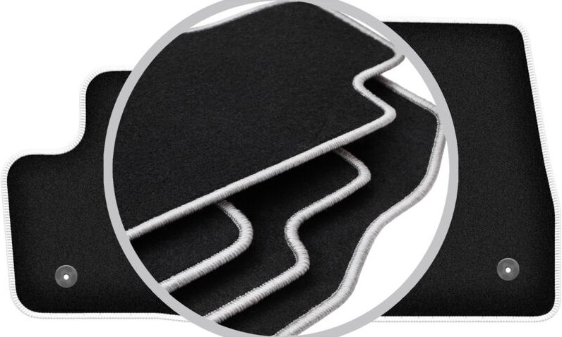 CARLUX-SILVER Autofußmatten für: Ford Transit Connect FL Kastenwagen (2017-)