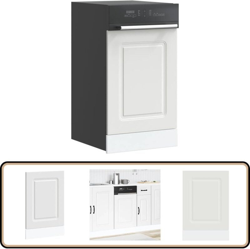 Geschirrspülerblende Kalmar Weiß 45x1,5x67 cm Holzwerkstoff - Vidaxl