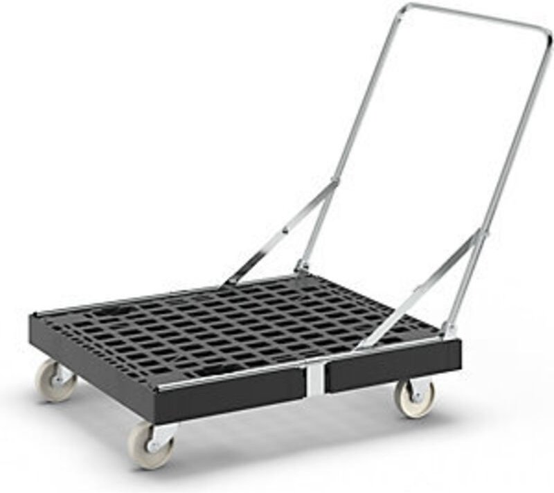 Rollplatte esb BASICline Rad-Ø 108 mm 500 kg L815 mm B660 mm Polypropylen mit Schiebebügel