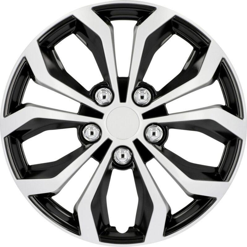 Radzierblende Daytona 14 Zoll schwarz/silber Radkappen Radblende - Unitec