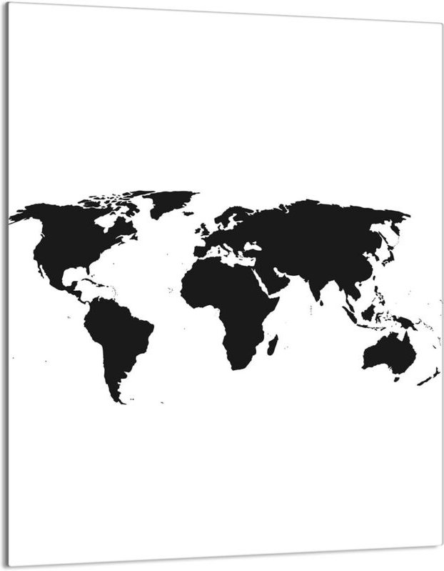 Glasschneidebrett 40x52 Karte