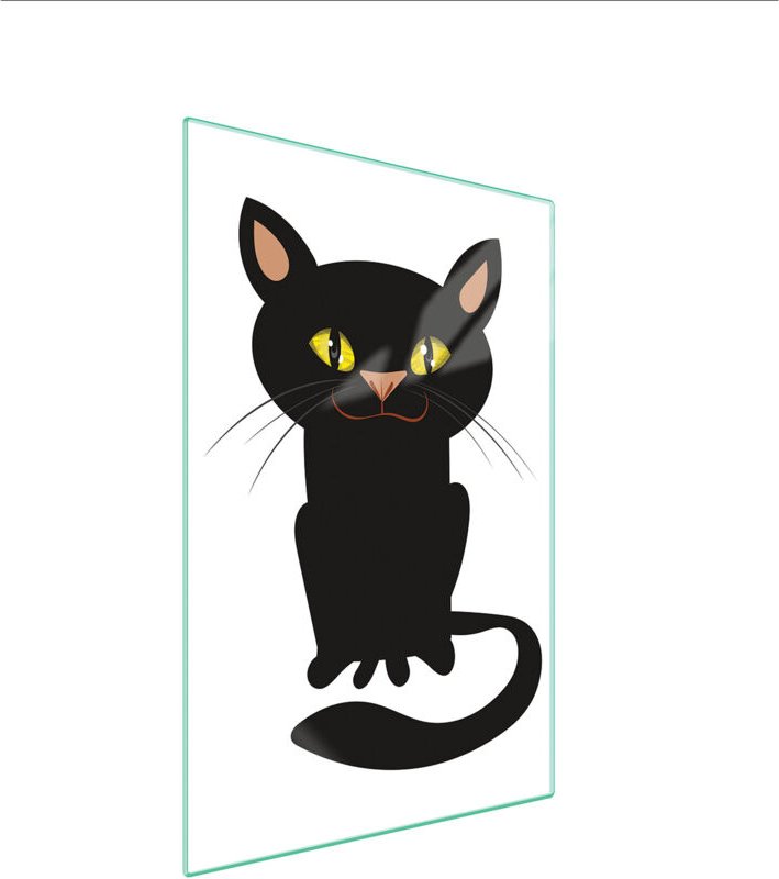 Glasschneidebrett 35x52 Katze