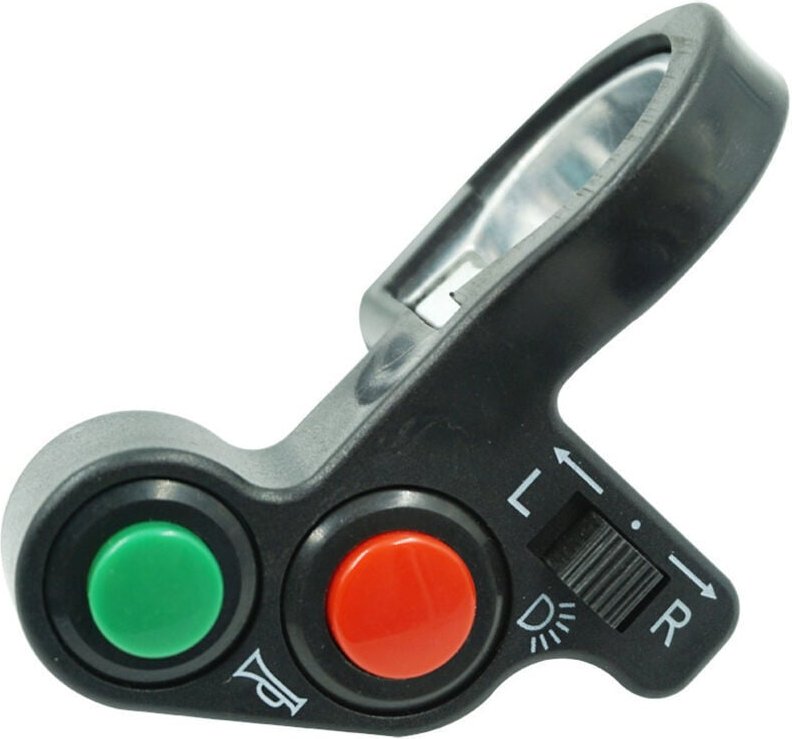 KZQ - 1 pezzo Interruttore indicatori di direzione multifunzione per moto fuoristrada Clacson per manubrio