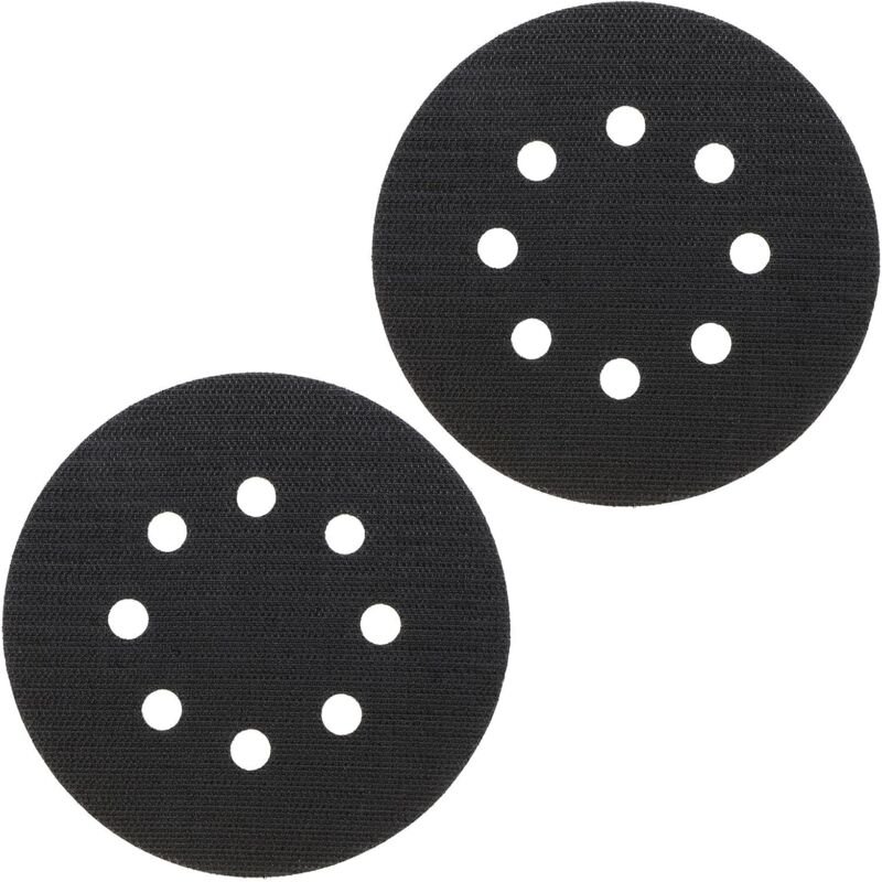 2 Stück 125 mm 8-Loch-Soft-Interface-Pad, selbstklebendes Trägerpad für pneumatische und elektrische Schleifpads, selbst...