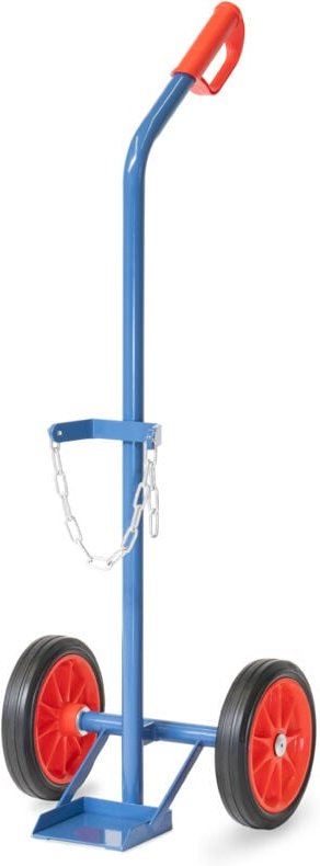 Fetra Stahlflaschenkarre für eine 10 Liter Stahlflasche, mit Vollgummi-Bereifung