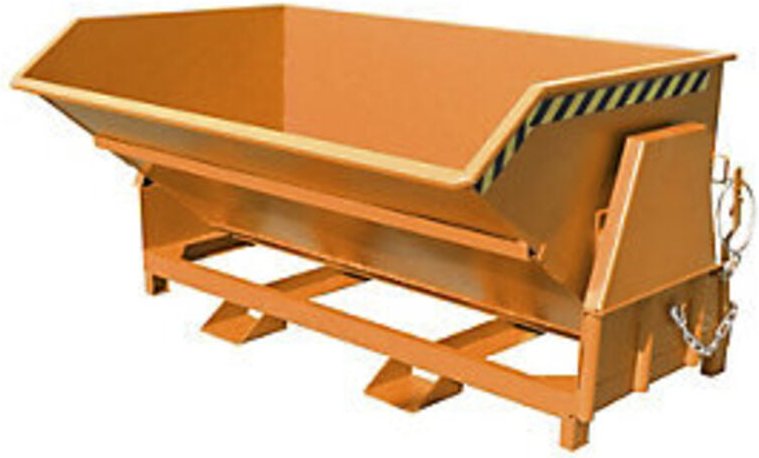 Bauer Kippbehälter BK 200, lackiert, Gelborange