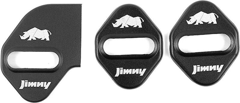 Woosien - Für Jimny Türschlossabdeckung, Autotürschloss-Schutzabdeckung für Jimny 2019 2020 2021 Zubehör (schwarz).