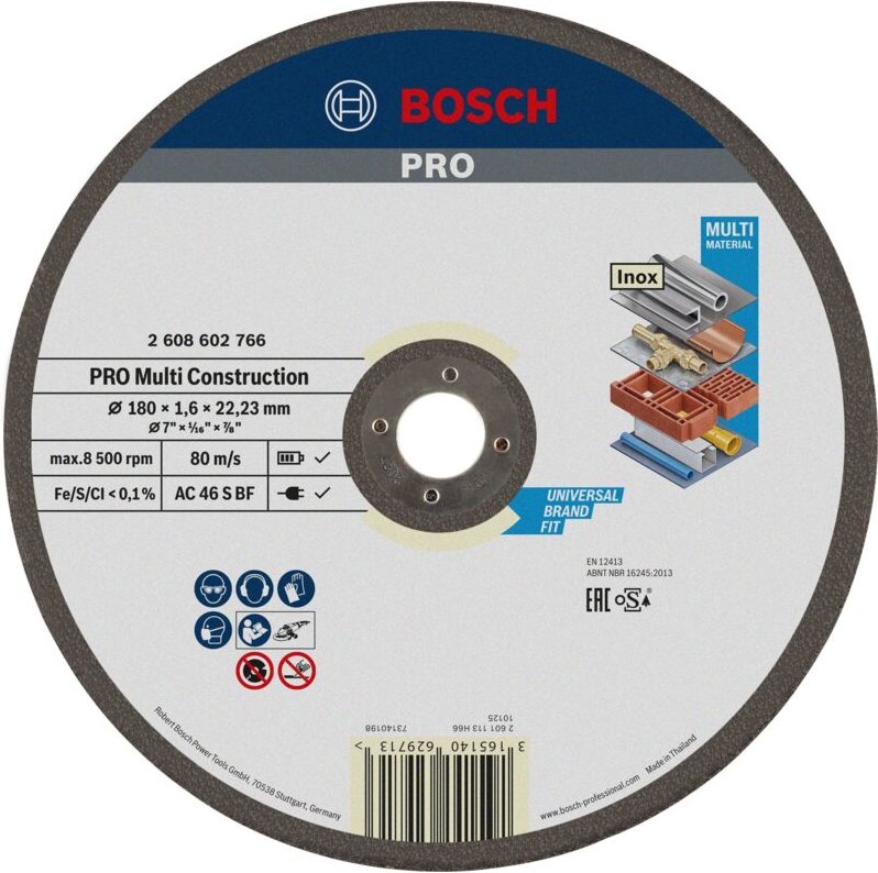Pro Multi Material TS,180x1.6x22.23mm - Bosch