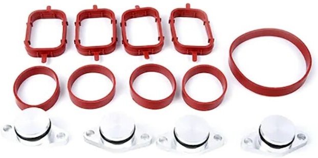 Jusch - Kit mit 4 Kappen, 22-mm-Lufteinlasskanal-Abbruchventil für bmw M47-Motor