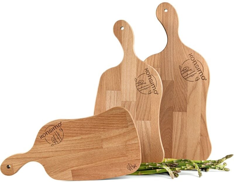 Konsimo - livo Schneidebrettset (3tlg.), Buche geölt
