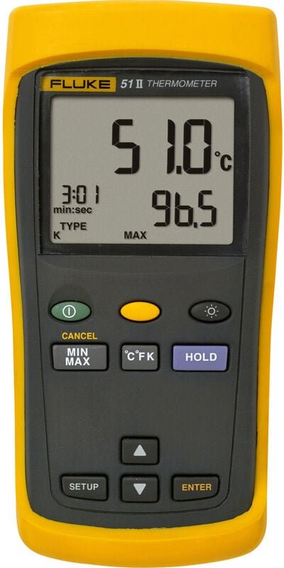 51 ii Temperatur-Messgerät -250 - +1372 °c Fühler-Typ j, k, t, e - Fluke