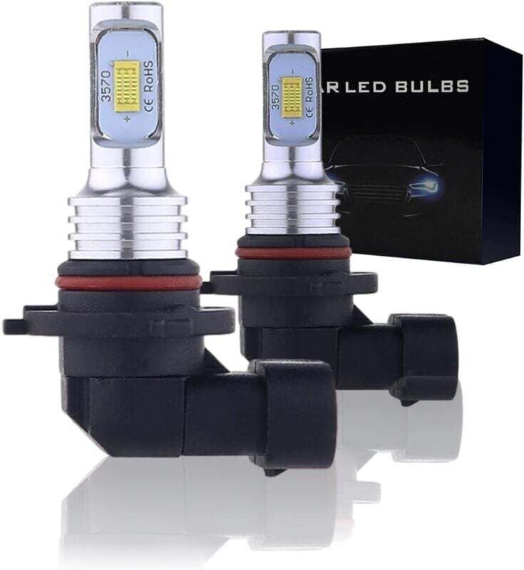 Aiperq - 9006 HB4 LED-Nebelscheinwerferlampe, CSP-Chips, 6000 k, Kaltweiß, 4000 lm, 12 v Tagfahrlicht, Ersatz für Autos,...