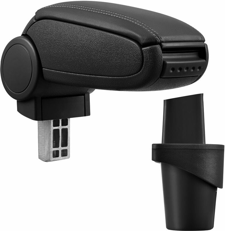 Pro.tec - Mittelarmlehne vw Touran Caddy mit Staufach Kunstleder Schwarz