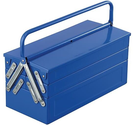 Werkzeugkasten aus Stahl mit 5 Fachern 450 mm Fervi 0323/45