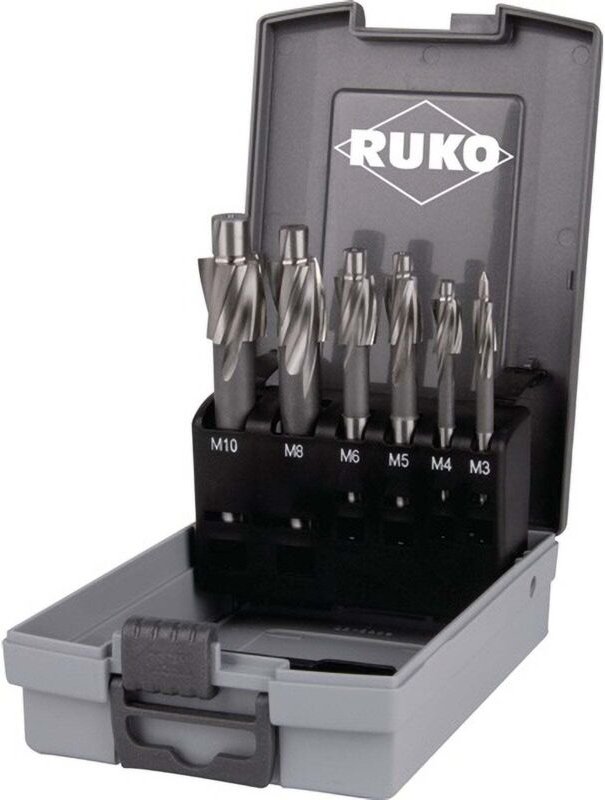 Ruko - Flachsenkersatz din 373 M3-M10 mittel f.DL hss Blank Z.3 Ku.-Kass.