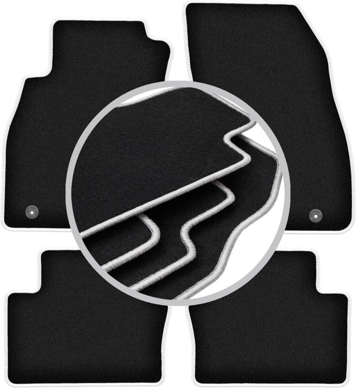 CARLUX-SILVER Autofußmatten für: Chevrolet Malibu V Kombi, Liftback, Limousine (2011-2015)