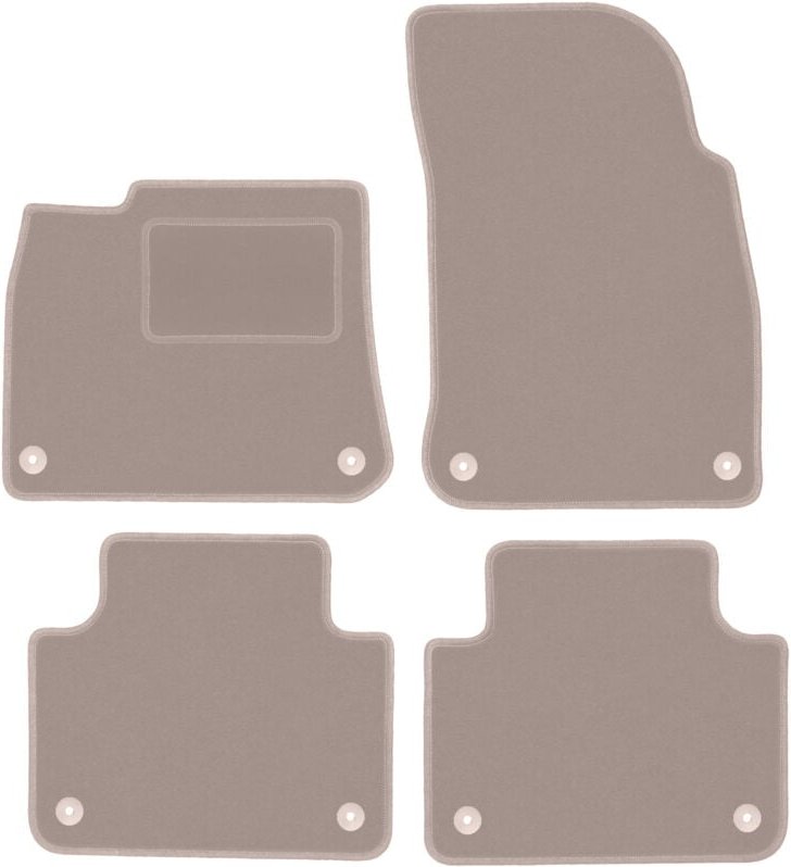 Beige Veloursmatten für: Volkswagen Touareg III SUV (2018-)