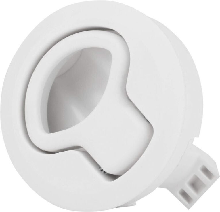 Jeffergarden - Kunststoff Flush Pull Hatch Latch Slam Latch für rv Marine Boat rv White