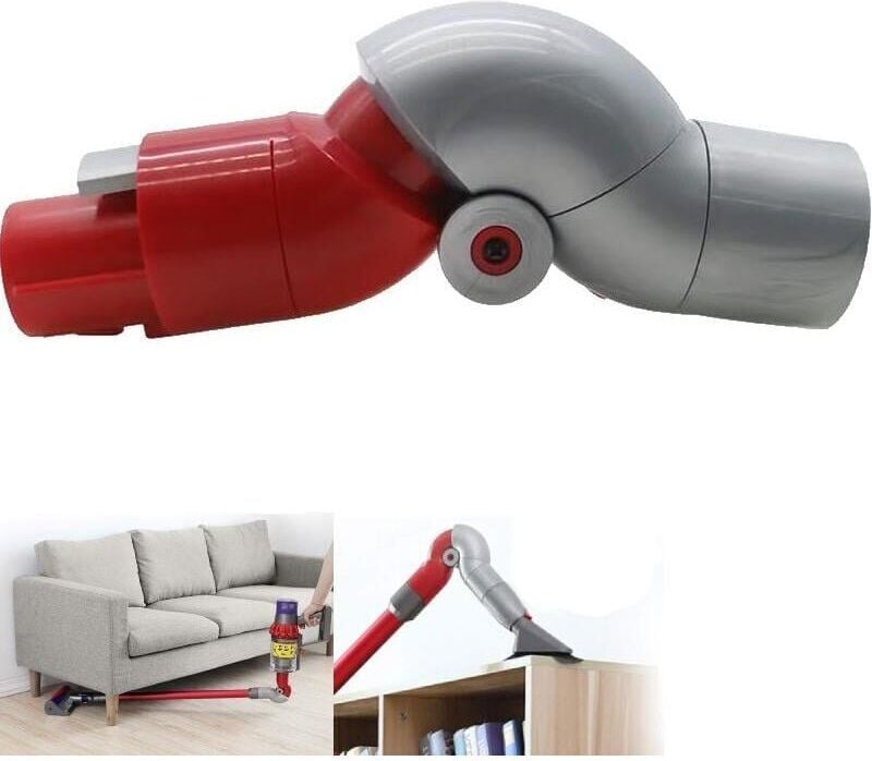 Unterer Adapter für Dyson V7 V8 V10 V11 Schnellverschluss Auf/Ab Mehrwinkel-Rotationsadapter Staubsaugerzubehör mumu