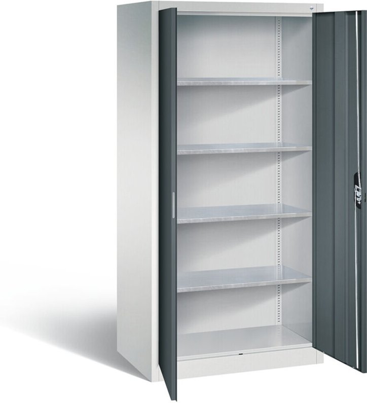 C+P Werkzeugschrank Acurado, H1950xB930xT600mm, Front Anthrazitgrau, Korpus Lichtgrau (8922-00)