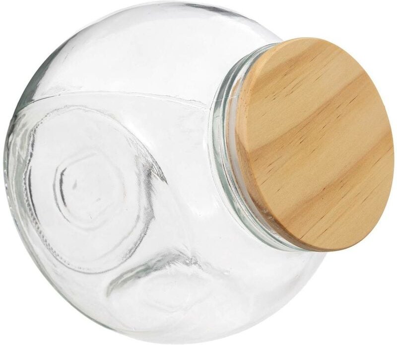 Glas bonbonglas holzdeckel 2,1l - 5five